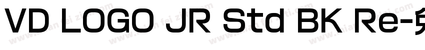 VD LOGO JR Std BK Re字体转换